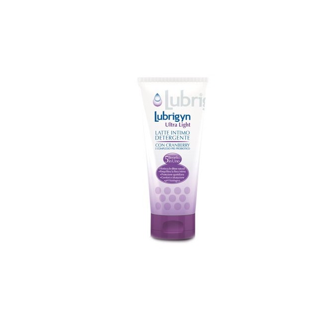 Uniderm Farmaceutici Lubrigyn Ultra Light latte intimo 200 Ml Uniderm Farmaceutici Lubrigyn Ultra Light latte intimo 200 Ml
