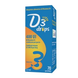 U. G. A. Nutraceuticals D3 Drops 400 Ui Integratore 2,5 Ml