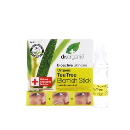 Dr Organic Tea Tree Blemish Stick Imperfezioni Viso 8 Ml