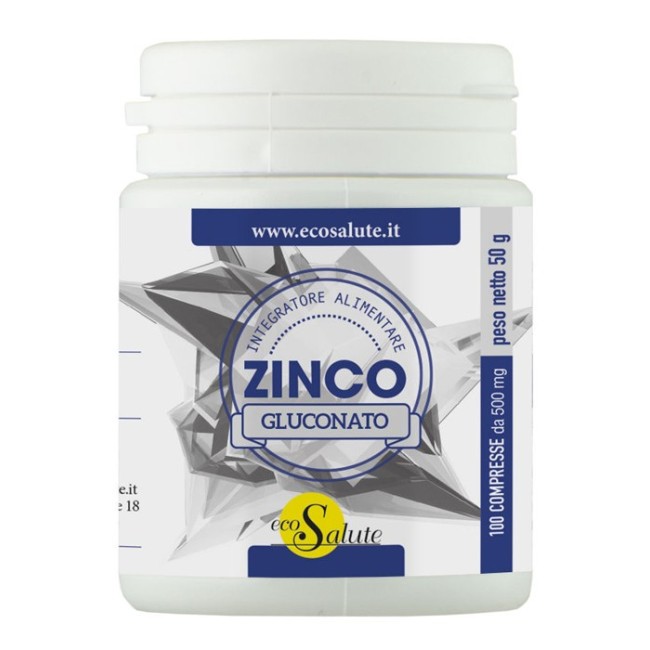 Spazio Ecosalute Zinco Gluconato integratore 100 Compresse Spazio Ecosalute Zinco Gluconato integratore 100 Compresse