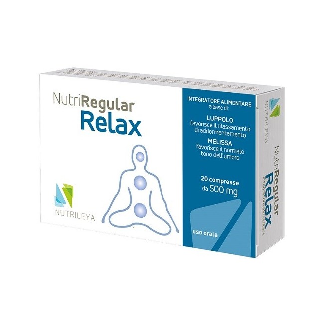 Nutrileya Nutriregular Relax integratore 20 Compresse Nutrileya Nutriregular Relax integratore 20 Compresse