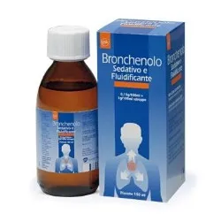 Bronchenolo 150 ml Sedativo Fluidificante Sciroppo per Tosse Secca e Grassa