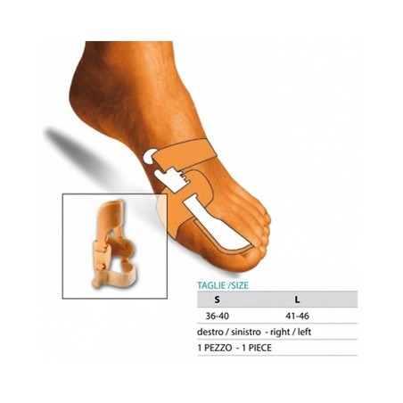 Safte Orione Ok Ped 229 Correttore Notturno Alluce Valgo Destro Bianco S 35-40 Safte Orione Ok Ped 229 Correttore Notturno Alluce Valgo Destro Bianco S 35-40