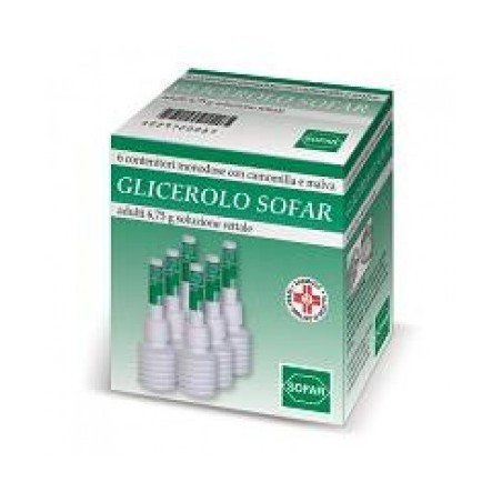 Glicerolo Sofar Adulti 6 Contenitori Monodose 6,75 G