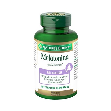 Nature's Bounty Melatonina integratore 100 Tavolette