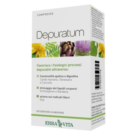 Erba Vita Group Depuratum integratore 30 Compresse Erba Vita Group Depuratum integratore 30 Compresse