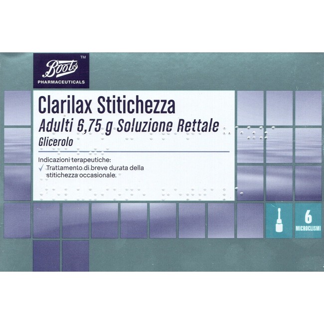 Clarilax Stitichezza*adulti 6 Microclismi 6,75g Clarilax Stitichezza*adulti 6 Microclismi 6,75g