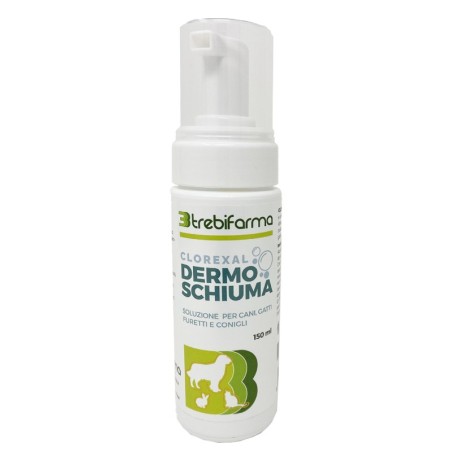 Trebifarma Clorexal Dermoschiuma igienizzante veterinaria 150 Ml Trebifarma Clorexal Dermoschiuma igienizzante veterinaria 150 Ml