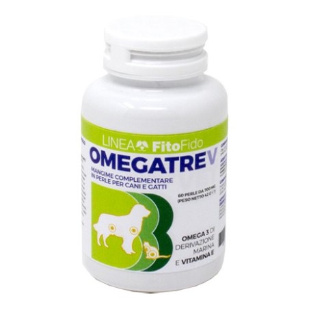 Trebifarma Omegatrev Barattolo 60 Perle per cani e gatti Trebifarma Omegatrev Barattolo 60 Perle per cani e gatti