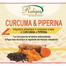 Natur-farma Curcuma & Piperina Rubigen 120 Compresse Da 500 Mg