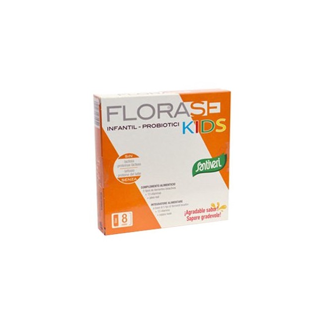 Ibersan Kids Florase integratore 8 Fialette 10 Ml + Polvere Ibersan Kids Florase integratore 8 Fialette 10 Ml + Polvere