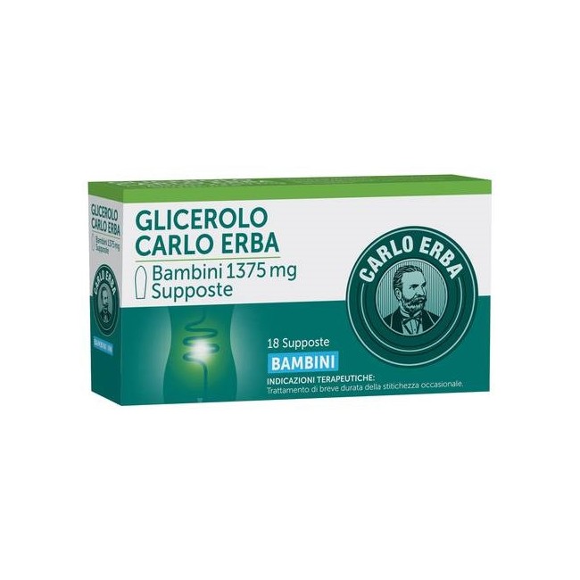 Carlo Erba Glicerolo* Bambini 18 Supposte 1375mg
