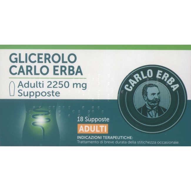 Carlo Erba Glicerolo* Adulti 18 Supposte Carlo Erba Glicerolo* Adulti 18 Supposte