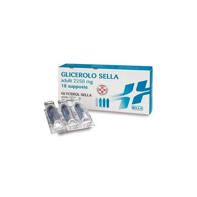 Sella Glicerolo*adulti 18 Supposte 2250mg Sella Glicerolo*adulti 18 Supposte 2250mg