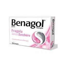 Benagol*16 Pastiglie Fragola Senza Zucchero