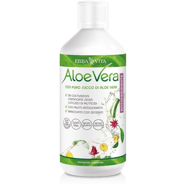 Erba Vita Aloe Vera Puro Succo Antiossidante 1 Litro Erba Vita Aloe Vera Puro Succo Antiossidante 1 Litro
