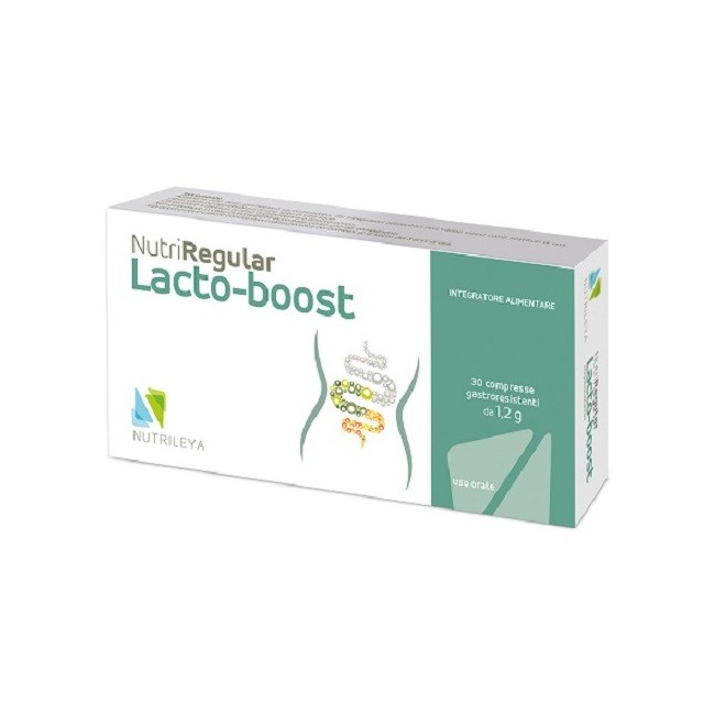 Nutrileya Nutriregular Lacto-boost 30 Compresse per disbiosi Nutrileya Nutriregular Lacto-boost 30 Compresse per disbiosi