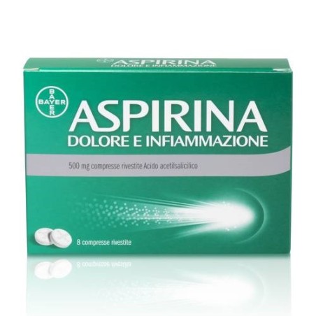 Aspirina Dolore Infiammazione *8 Compresse 500mg Aspirina Dolore Infiammazione *8 Compresse 500mg