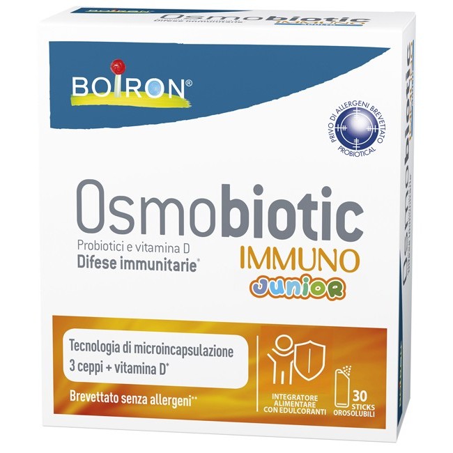 Boiron Osmobiotic Immuno Junior integratore 30 Stick Boiron Osmobiotic Immuno Junior integratore 30 Stick