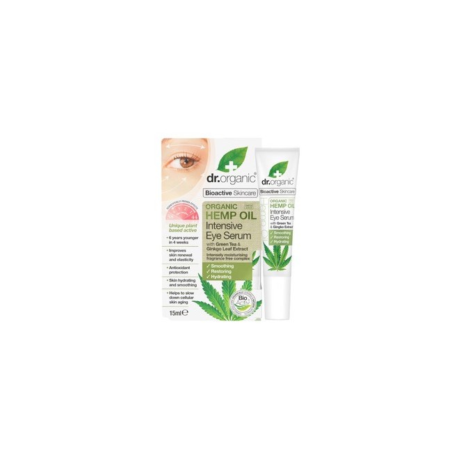Dr Organic Hemp Oil Olio Di Canapa Siero contorno occhi 15 ml Dr Organic Hemp Oil Olio Di Canapa Siero contorno occhi 15 ml
