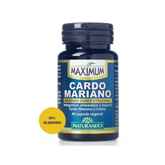 Naturando Maximum Cardo Mariano integratore 40 Capsule Naturando Maximum Cardo Mariano integratore 40 Capsule