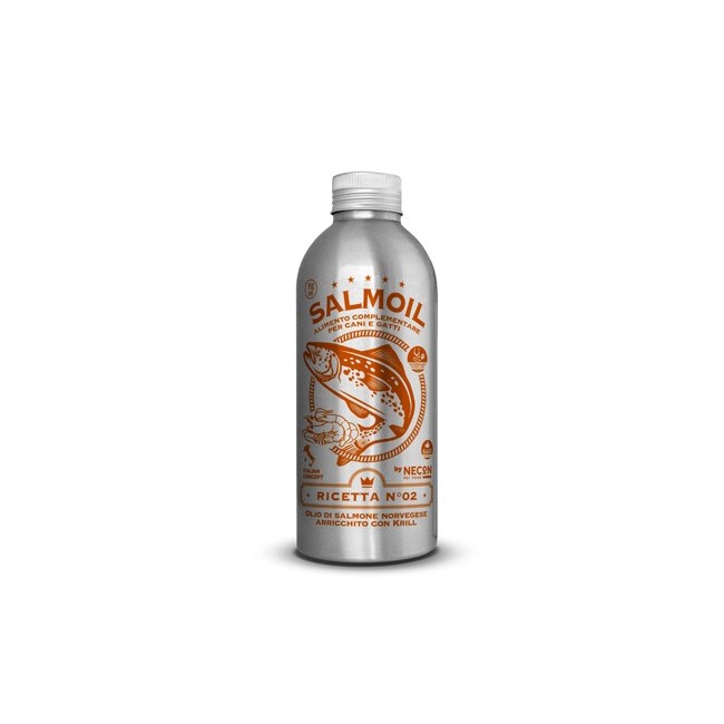 Necon Pet Food Salmoil Ricetta 2 per cani e gatti 950 Ml Necon Pet Food Salmoil Ricetta 2 per cani e gatti 950 Ml