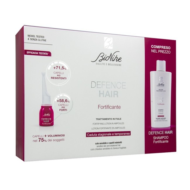 Bionike Defence Hair Ridensificante 21 Fiale 6 Ml + Shampoo 200 Ml Bionike Defence Hair Ridensificante 21 Fiale 6 Ml + Shampoo 200 Ml