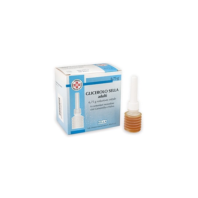 Glicerolo Sella Adulti 6 Contenitori Monodose 6,75 G Glicerolo Sella Adulti 6 Contenitori Monodose 6,75 G