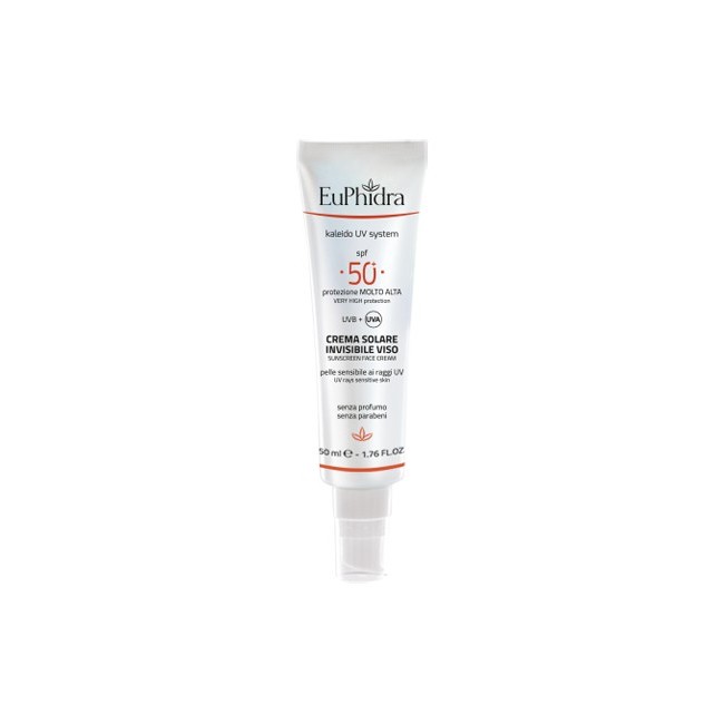 Euphidra Kaleido Uv System Crema Solare Viso 50+ Invisible 50 ml Euphidra Kaleido Uv System Crema Solare Viso 50+ Invisible 50 ml