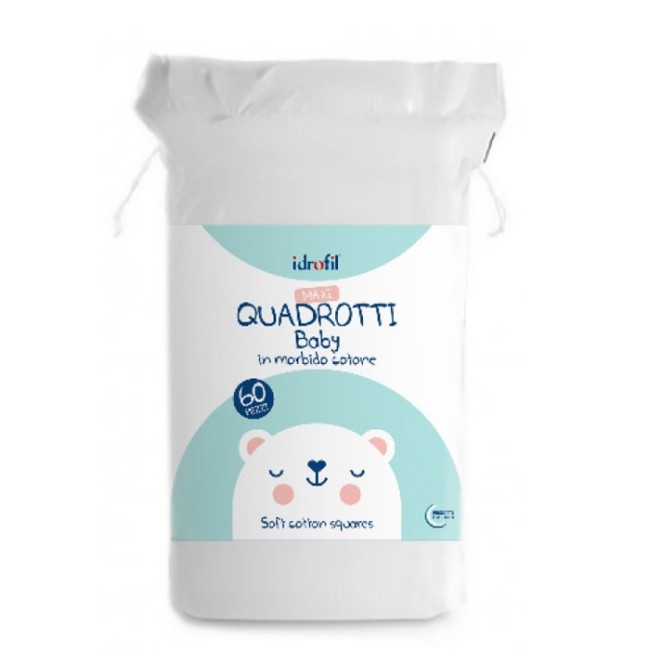 Idrofil Maxi Quadrotti Baby in morbido cotone 60 Pezzi Idrofil Maxi Quadrotti Baby in morbido cotone 60 Pezzi