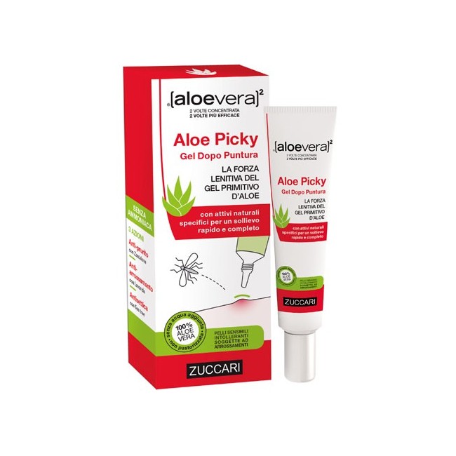 Zuccari Aloevera2 Aloe Picky lenitivo punture zanzare 12 Ml Zuccari Aloevera2 Aloe Picky lenitivo punture zanzare 12 Ml