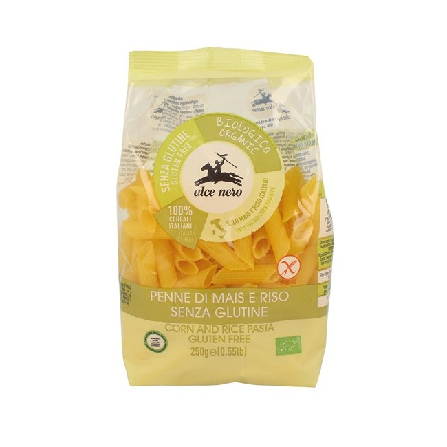 Alce Nero Penne Mais e riso Bio senza glutine 250 G
