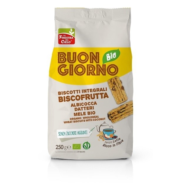 Biotobio Buongiornobio Biscofrutta Integrali Bio 250 G Biotobio Buongiornobio Biscofrutta Integrali Bio 250 G