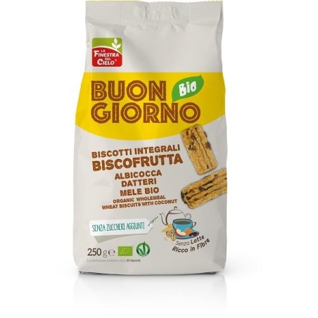 Biotobio Buongiornobio Biscofrutta Integrali Bio 250 G Biotobio Buongiornobio Biscofrutta Integrali Bio 250 G