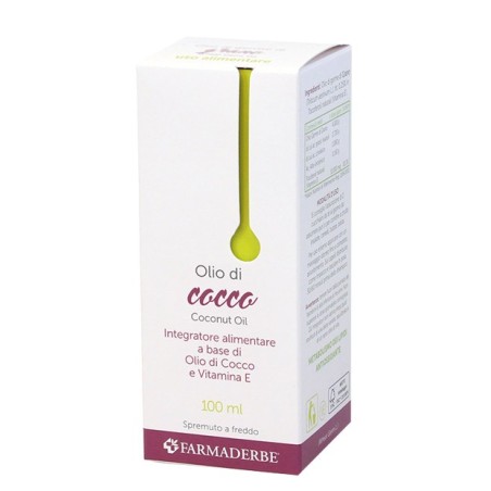 Farmaderbe Olio Cocco con vitamina E 100 Ml Farmaderbe Olio Cocco con vitamina E 100 Ml