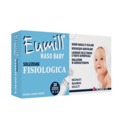 Eumill Naso Baby Soluzione Fisiologica 20 Contenitori Monodose 5 Ml