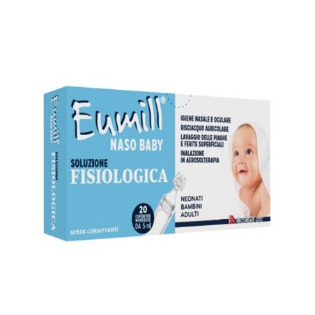 Eumill Naso Baby Soluzione Fisiologica 20 Contenitori Monodose 5 Ml