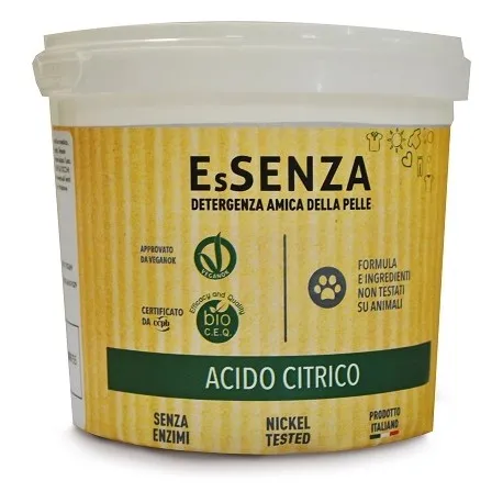 Biotobio Essenza Acido Citrico per pulizia superfici 500 G