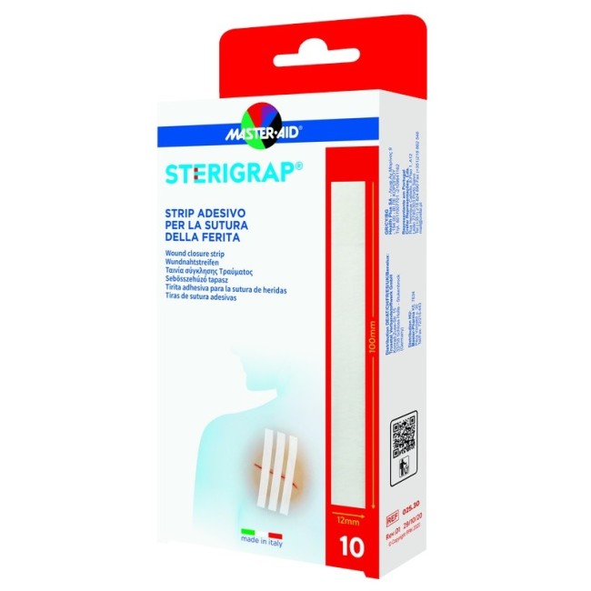 Master-aid Sterigrap Strip Adesivo Sutura Ferite 100x12 Mm 6 Pezzi Master-aid Sterigrap Strip Adesivo Sutura Ferite 100x12 Mm 6 Pezzi