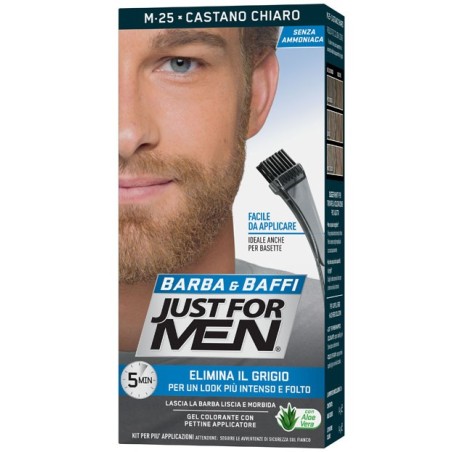 Combe Italia Just For Men Barba & Baffi M25 Castano Chiaro 51 G Combe Italia Just For Men Barba & Baffi M25 Castano Chiaro 51 G