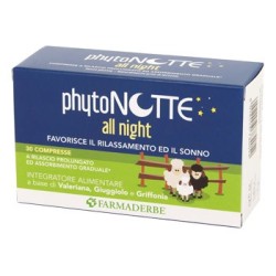 Farmaderbe Phytonotte All Night integratore 30 Compresse
