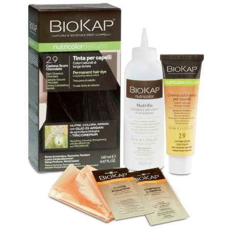 Bios Line Biokap Nutricolor Delicato 2,9 Castano Scuro Cioccolato Tinta Tubo + Flacone Bios Line Biokap Nutricolor Delicato 2,9 Castano Scuro Cioccolato Tinta Tubo + Flacone