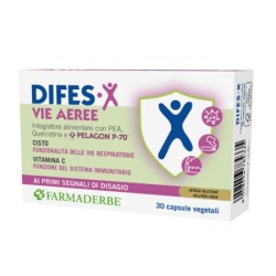 Farmaderbe Difes-x Vie Aeree integratore 30 Capsule