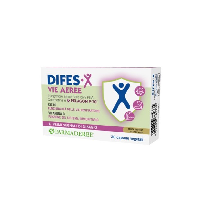 Farmaderbe Difes-x Vie Aeree integratore 30 Capsule