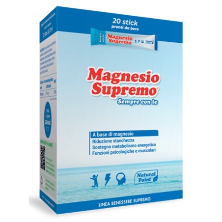 Natural Point Magnesio Supremo Sempre Con Te 20 Stick Pack X 20 Ml