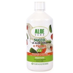 Farmaderbe Aloe Vera e Papaya Succo Integratore 1 Lt