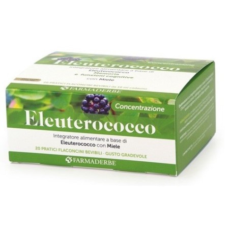 Farmaderbe Eleuterococco 20 Flaconcini integratore energetic