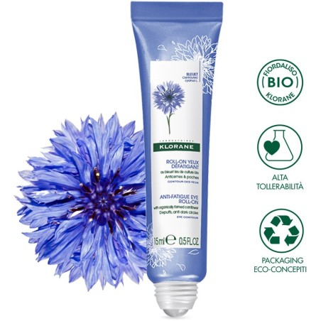 Klorane Roll On Occhi Anti-Fatica Fiordaliso Bio 15ml Klorane Roll On Occhi Anti-Fatica Fiordaliso Bio 15ml