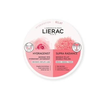Lierac Maschera Viso Duo Hydragenist e Supra Radiance 2x6ml Lierac Maschera Viso Duo Hydragenist e Supra Radiance 2x6ml