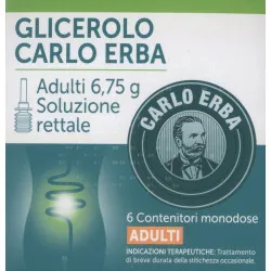 Carlo Erba Glicerolo Adulti 6 Contenitori Monodose 6,75g
